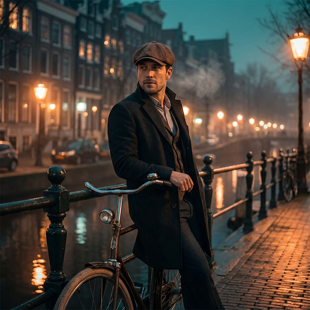 Vintage flatcaps – klassisk newsboy-lue i retrostil