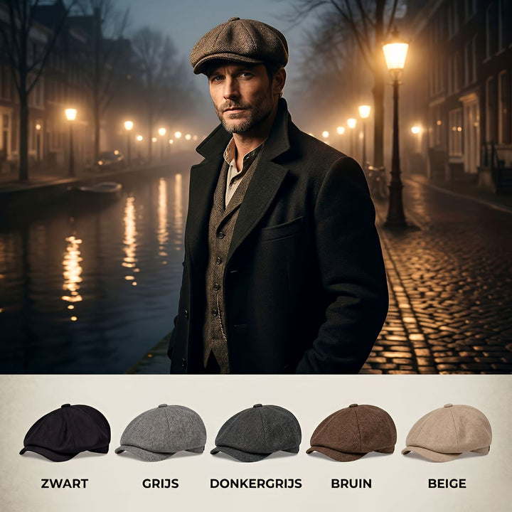 Vintage flatcaps – klassisk newsboy-lue i retrostil
