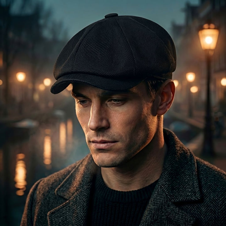 Vintage flatcaps – klassisk newsboy-lue i retrostil