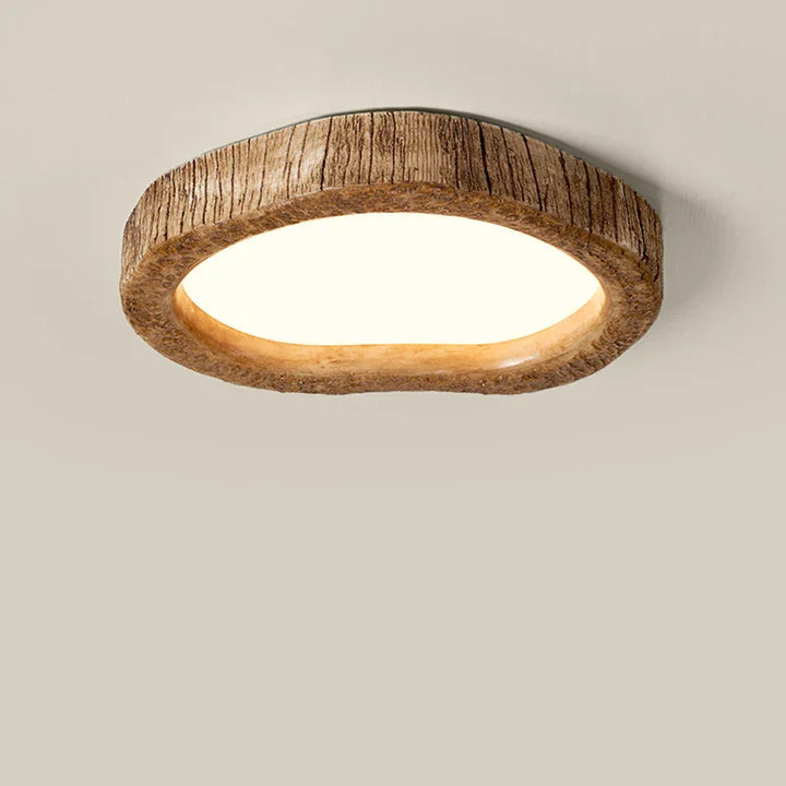 Rustikk LED-taklampe i trelook - Auralog