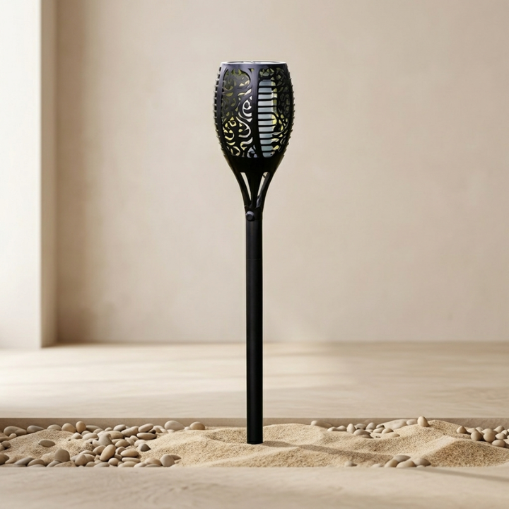Solcelle Fakkellampe Hage med Flammeeffekt LED Vanntett IP67
