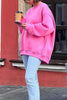 Oversized Sweatshirt til Dame – Bomull, Uformell med Rund Hals for Behagelige Hverdagsantrekk