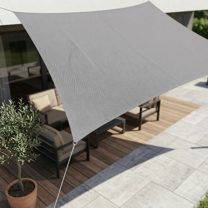 Rektangulær vanntett solseil | Vanntett utendørsstoff | UV-beskyttelse | SkyCover