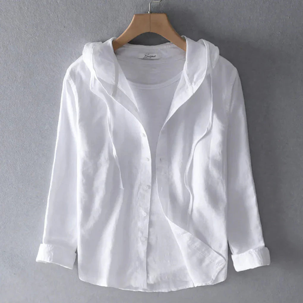 Kvinners Pustende Linbluse
