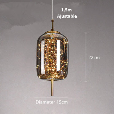AstraGlow moderne hengelampe | Luksuriøs LED-hengelampe for nattbord