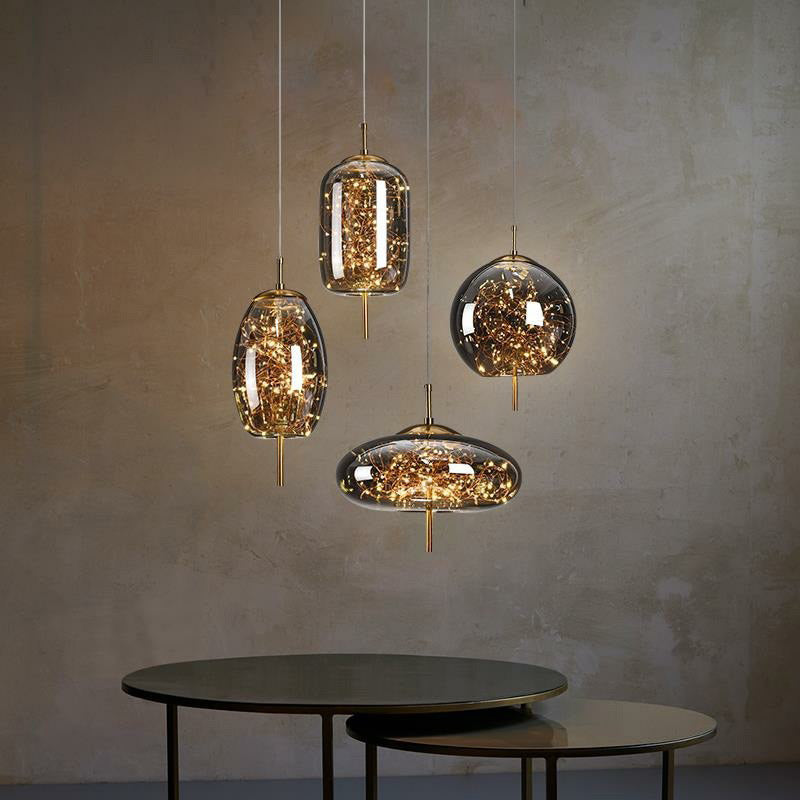 AstraGlow moderne hengelampe | Luksuriøs LED-hengelampe for nattbord