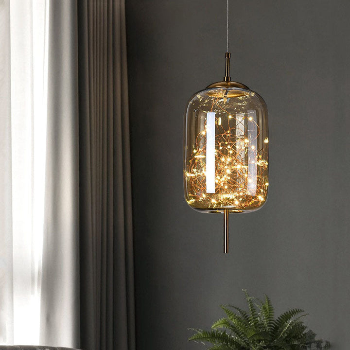 AstraGlow moderne hengelampe | Luksuriøs LED-hengelampe for nattbord