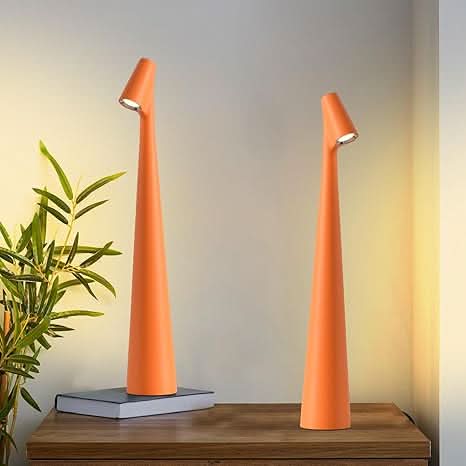 Trådløs LED-bordlampe i designerstil med 3-trinns touch-dimming