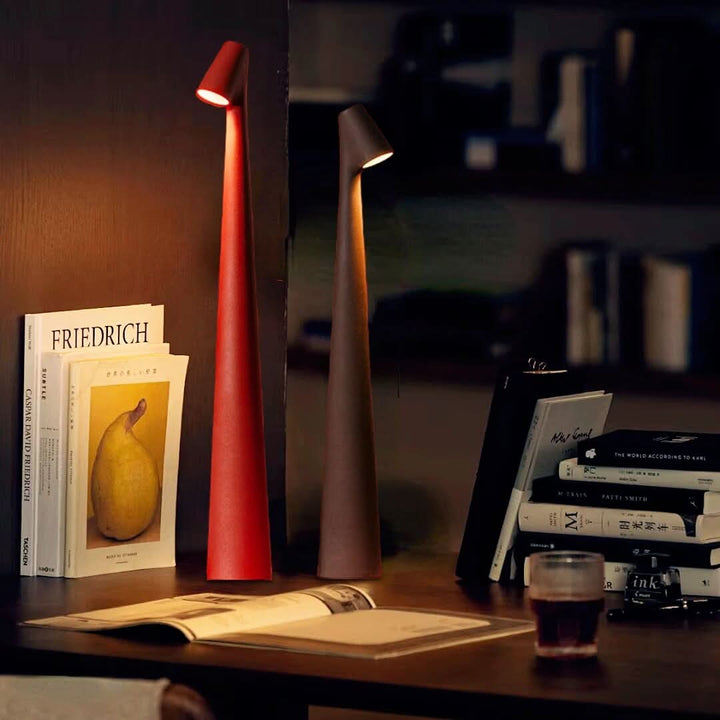 Trådløs LED-bordlampe i designerstil med 3-trinns touch-dimming