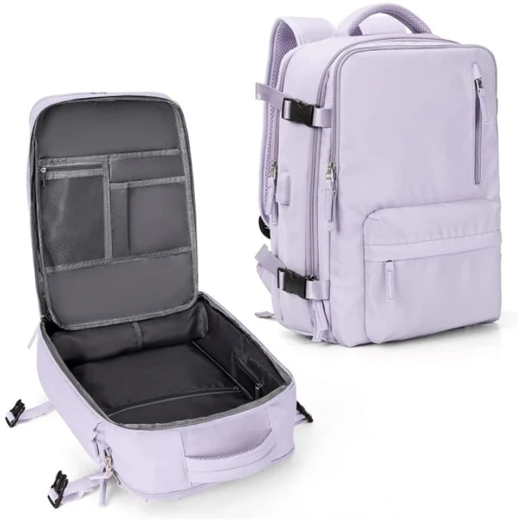 Multifunksjonell dameryggsekk 35 L med USB-tilkobling
