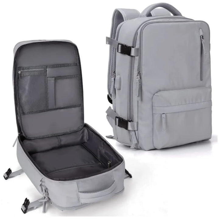 Multifunksjonell dameryggsekk 35 L med USB-tilkobling