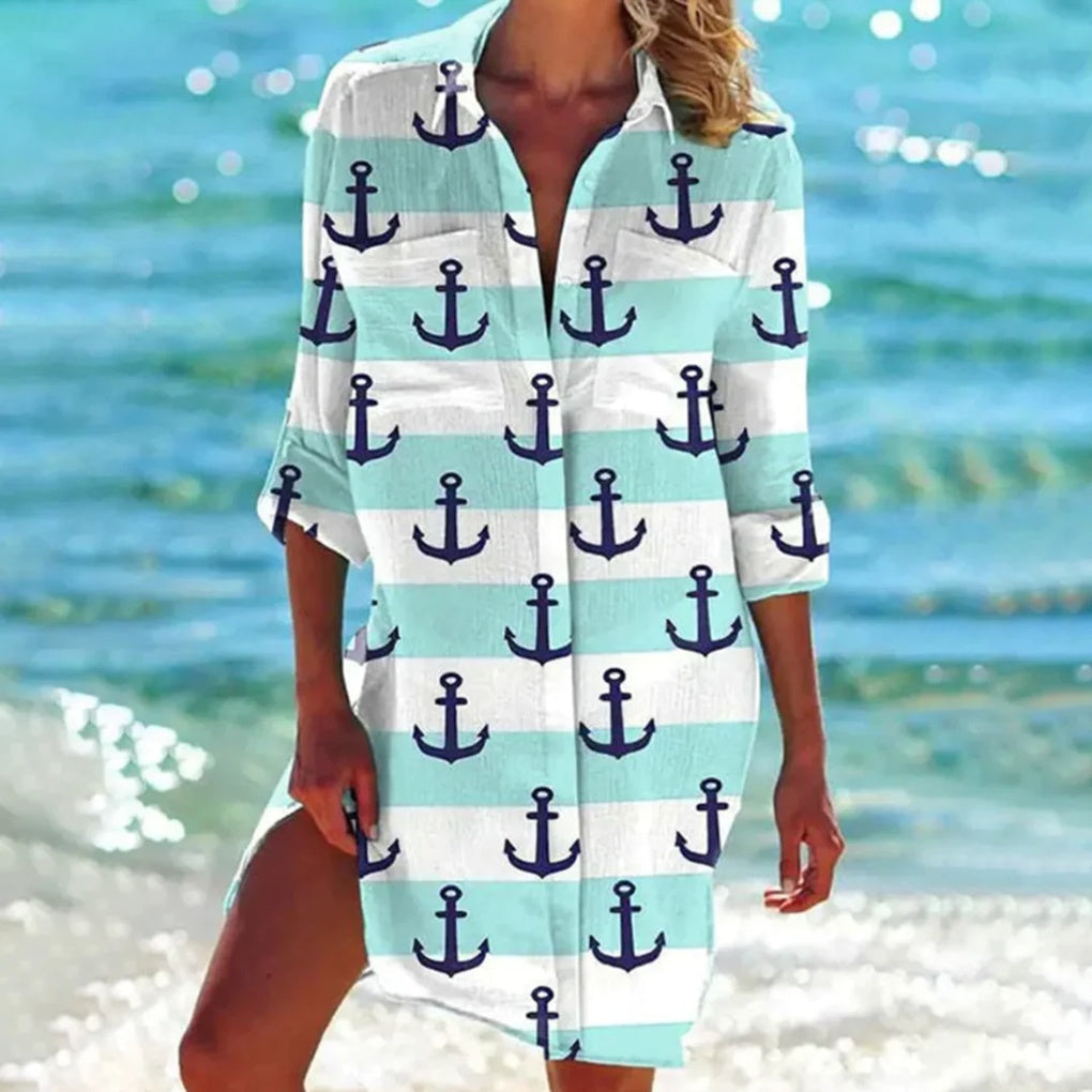 Kvinners Sommer Skjorte – Avslappet Design