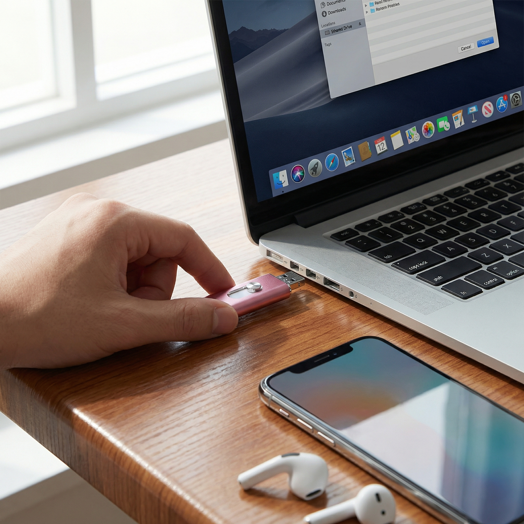3-i-1 USB-minnepinne | USB 3.0 høyhastighet med Type-C og OTG-adapter