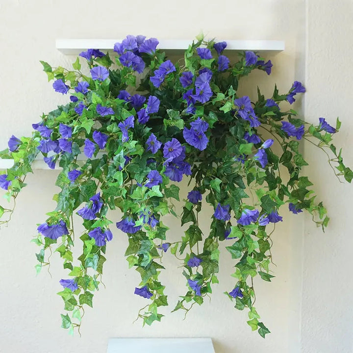 UV-bestandig kunstig blomsterstilk av trompetvindel – lysbestandige, lettstelte kunstblomster