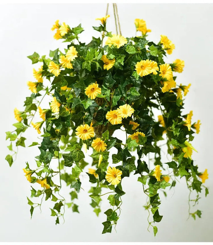 UV-bestandig kunstig blomsterstilk av trompetvindel – lysbestandige, lettstelte kunstblomster