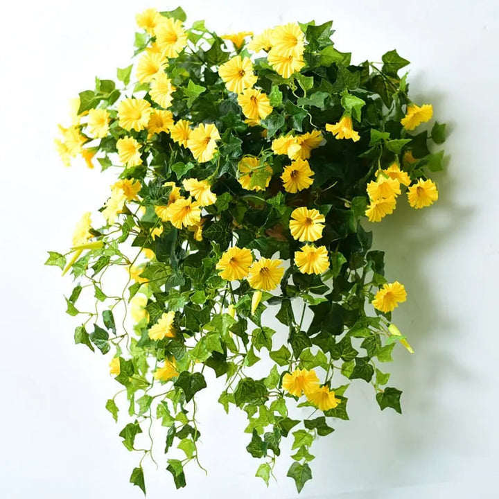 UV-bestandig kunstig blomsterstilk av trompetvindel – lysbestandige, lettstelte kunstblomster