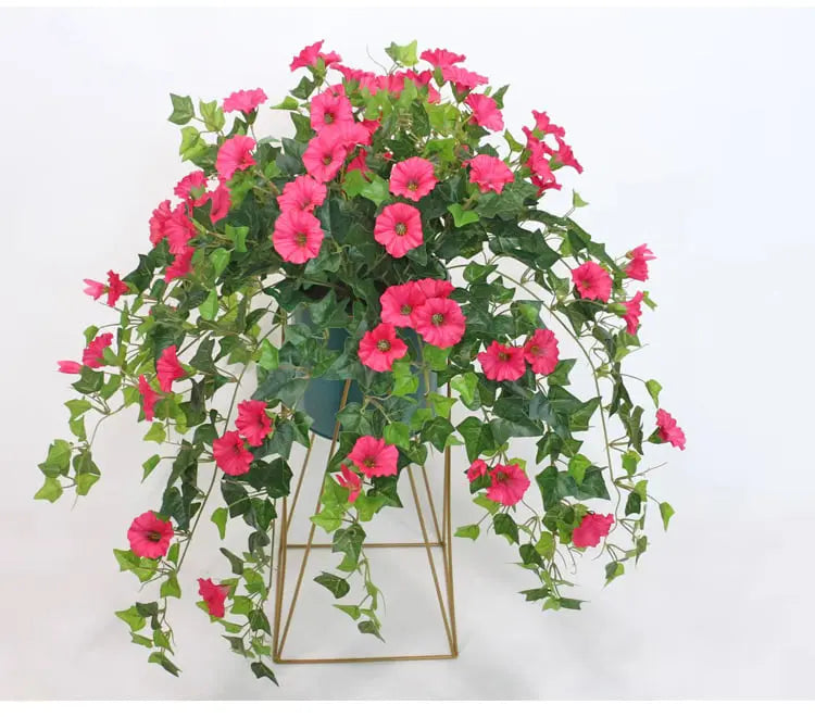 UV-bestandig kunstig blomsterstilk av trompetvindel – lysbestandige, lettstelte kunstblomster