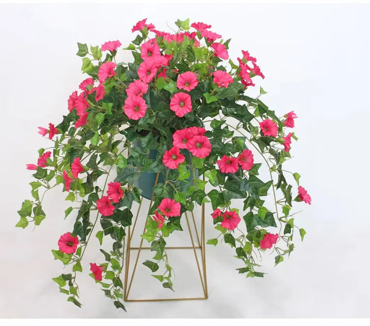 UV-bestandig kunstig blomsterstilk av trompetvindel – lysbestandige, lettstelte kunstblomster