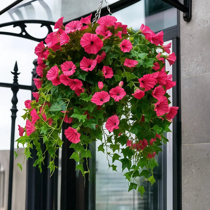UV-bestandig kunstig blomsterstilk av trompetvindel – lysbestandige, lettstelte kunstblomster