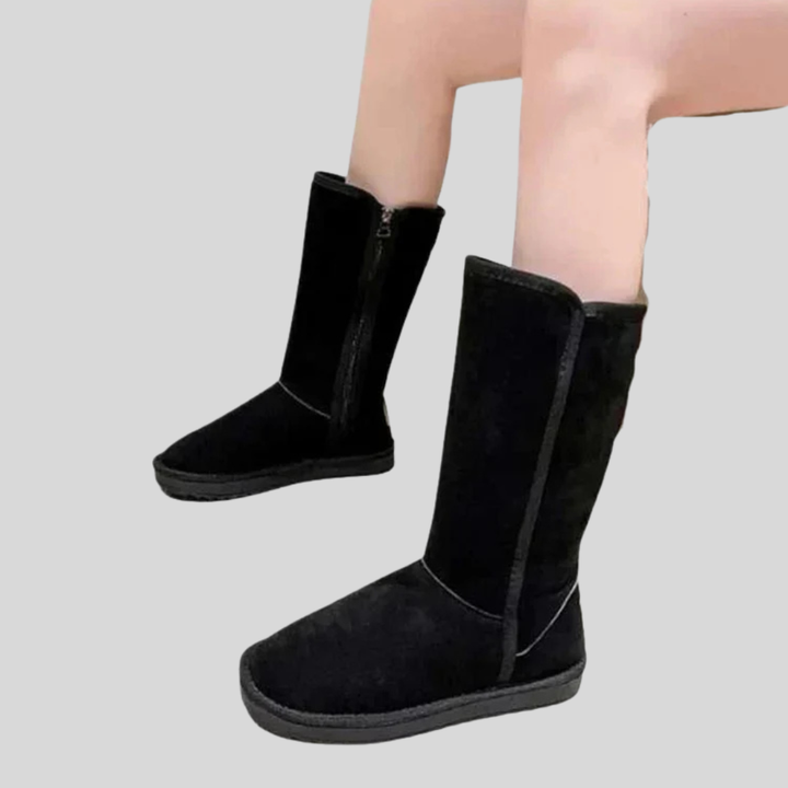 Kvinners Vinter Suede-Finish Støvler