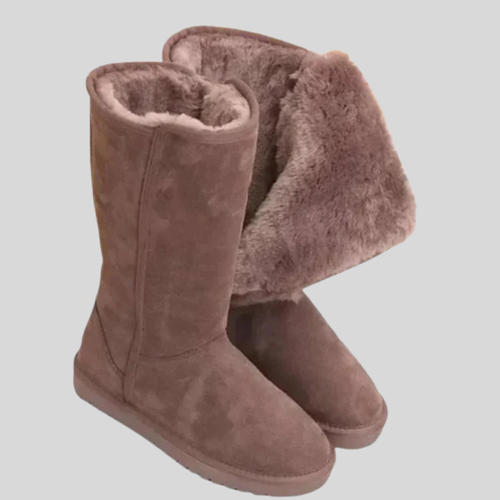 Kvinners Vinter Suede-Finish Støvler