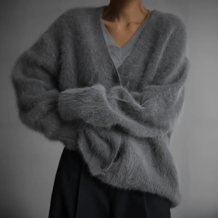 Kvinners Fine-Strikket Cardigan
