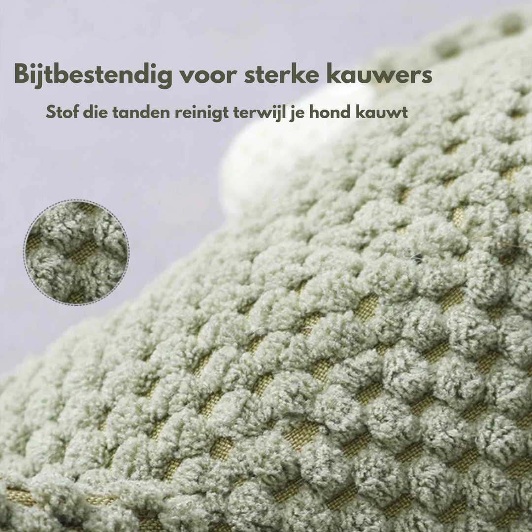 Robust tyggeleke i plysj for sterke tyggere