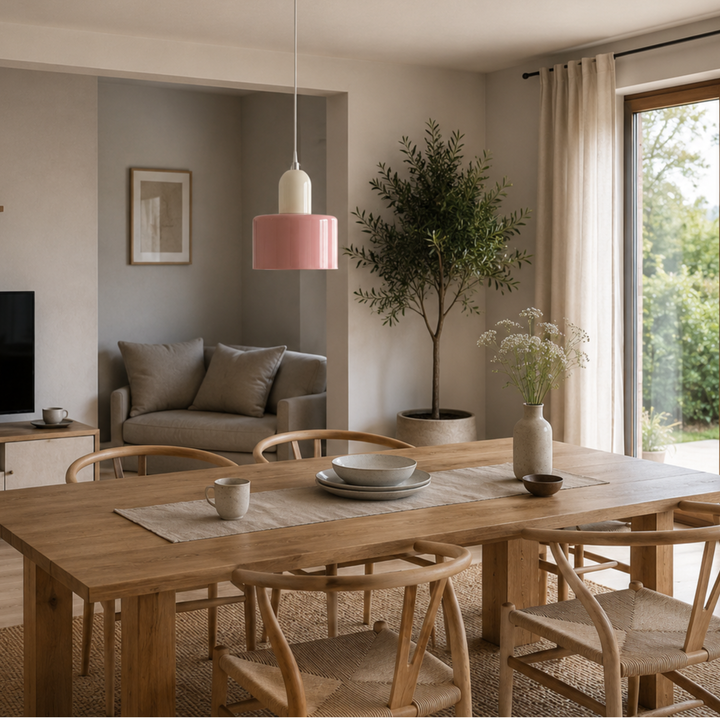 Ringformet taklampe med utvidet halo-design