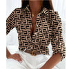 Kvinners Gradient Print Bluse – Celestial Stil for Hverdag Bruk