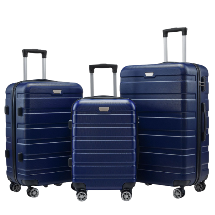 Sett med 3 Harde Kofferter – Atlas Explorer