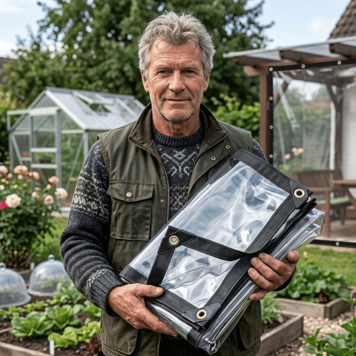 50 % RABATT | VitraGuard™ | Gjennomsiktig beskyttelsesduk for hage og uteområder