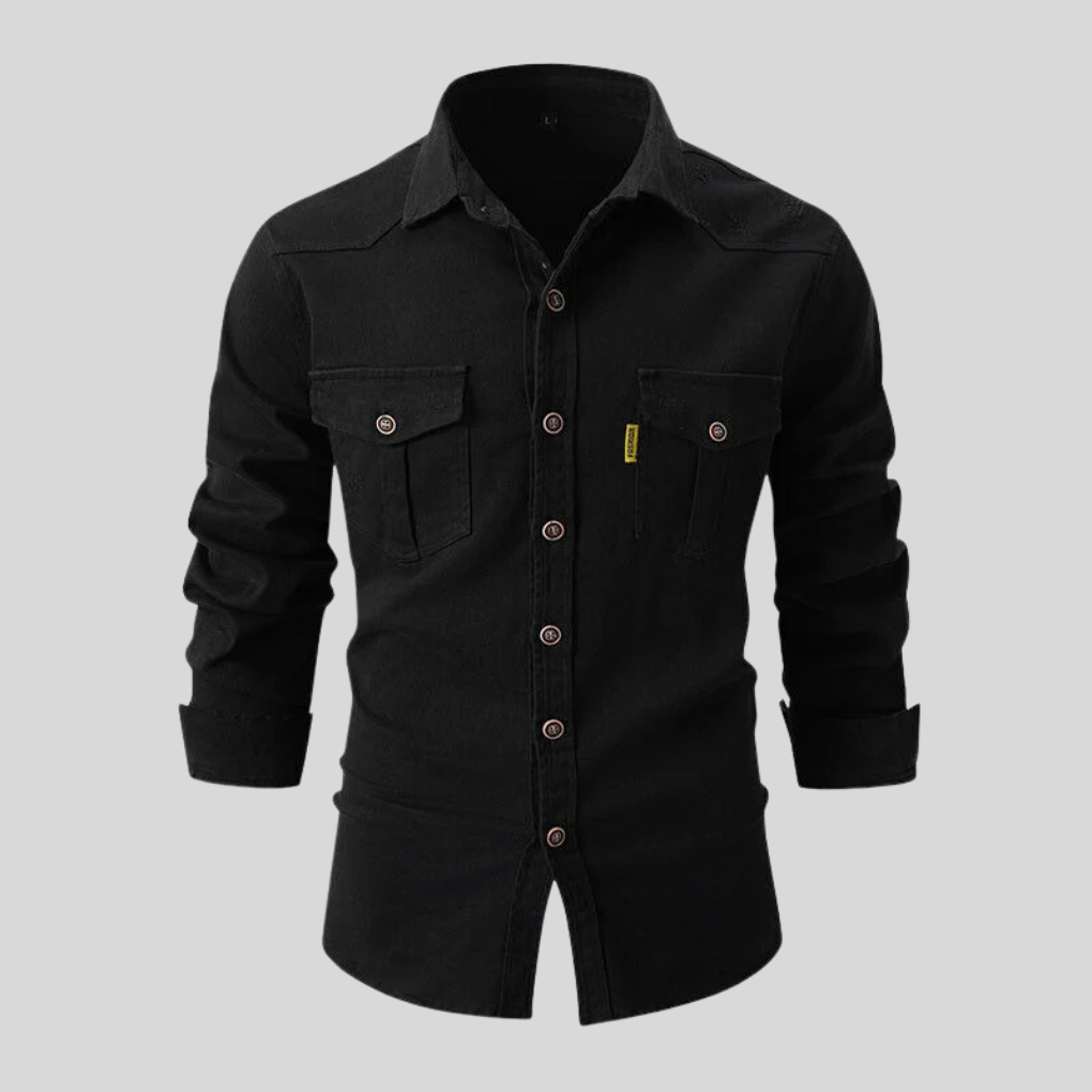 Menns Jobb-Dag Skjorte – Tung Design med Hverdagsnytte