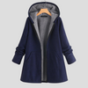 Kvinne “Solid Fleece Hettejakke”
