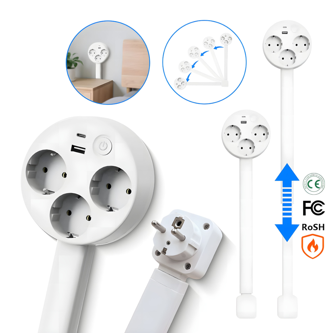 PowerReach | Den smarte og stilige uttrekkbare stikkontakten for et moderne hjem