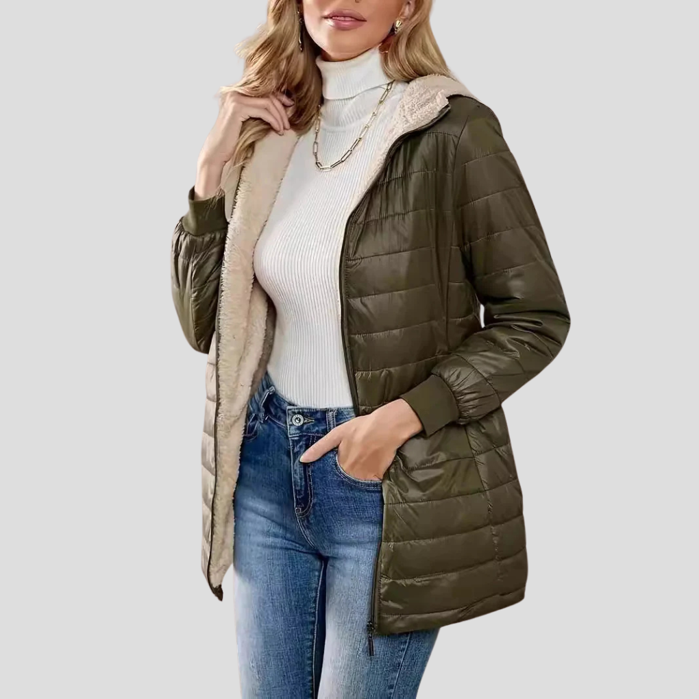 Kvinners Casual Vinterjakke