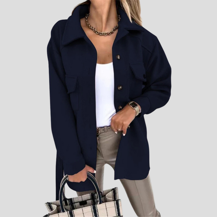 Kvinners Oversized Jakke — Avslappet Lag med Allsidig Passform