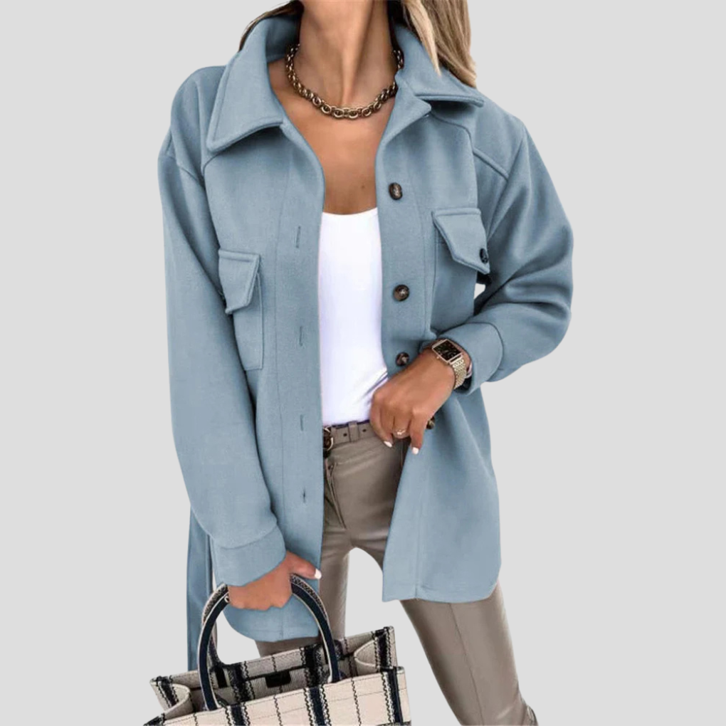 Kvinners Oversized Jakke — Avslappet Lag med Allsidig Passform