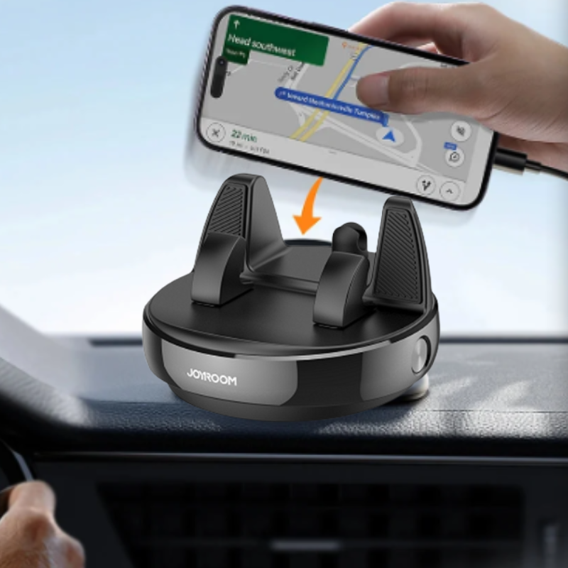 360° RotateX | Justerbart mobilholder for bil, svart | Vanero