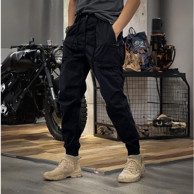 Menns Stretch Cargo Bukser – Rugged Utility med Hverdag Komfort