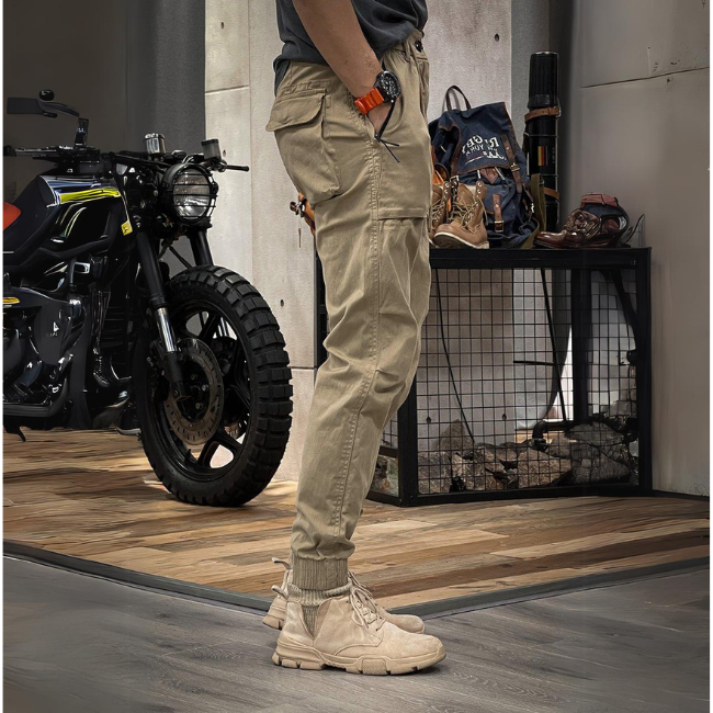 Menns Stretch Cargo Bukser – Rugged Utility med Hverdag Komfort