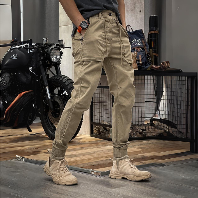 Menns Stretch Cargo Bukser – Rugged Utility med Hverdag Komfort