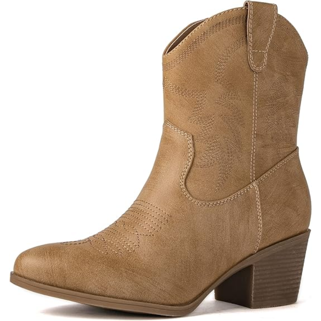 Klassiset puolikorkeat cowgirl-saappaat - Tammy