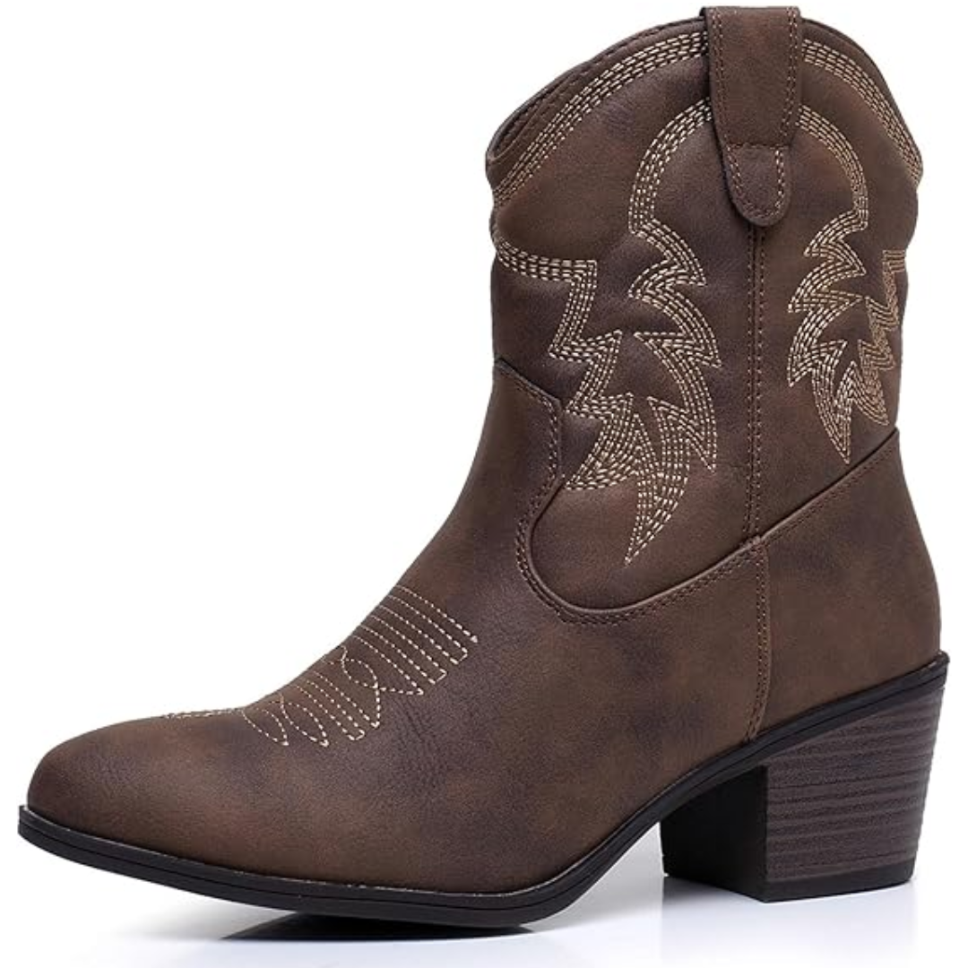 Klassiset puolikorkeat cowgirl-saappaat - Tammy