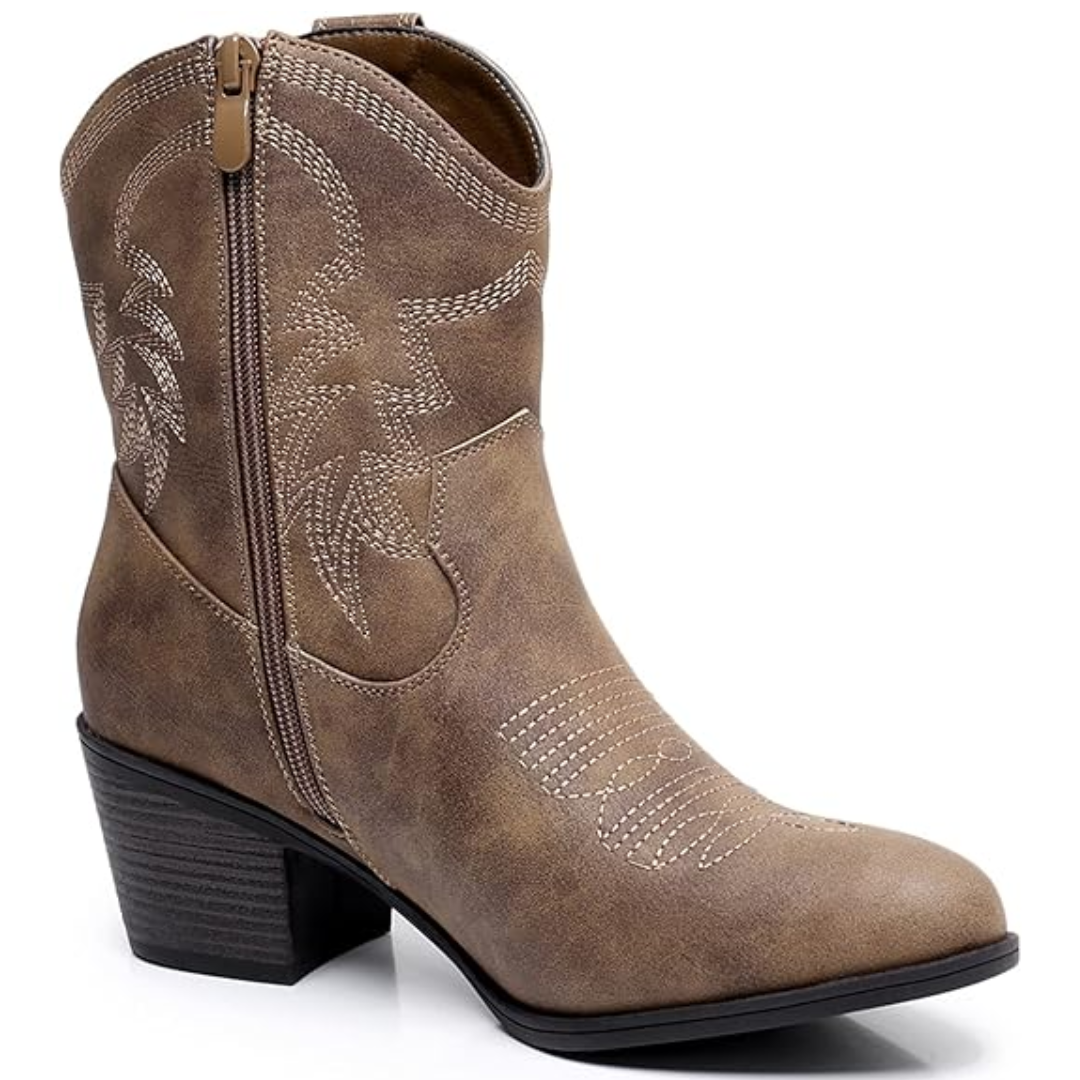 Klassiset puolikorkeat cowgirl-saappaat - Tammy