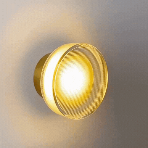 Nordisk rund vegglampe – moderne LED-vegglampe til soverom og gang