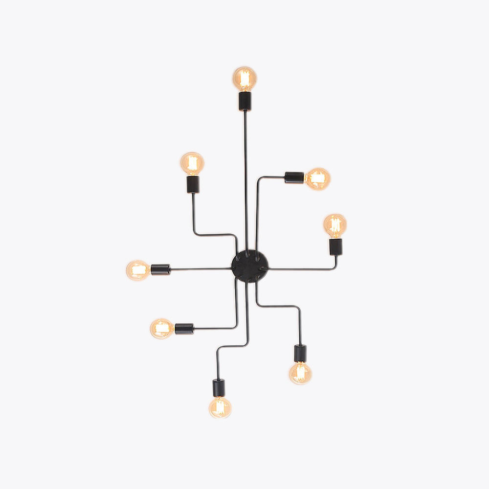 Silva Vintage LED-Taklampe i Industriell Stil for Stuen, Metall, 5 Farger