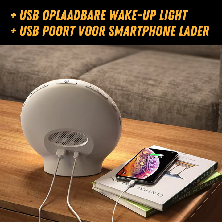 Luonnollinen herätysradio Wake-up Light -valolla - GlowRise