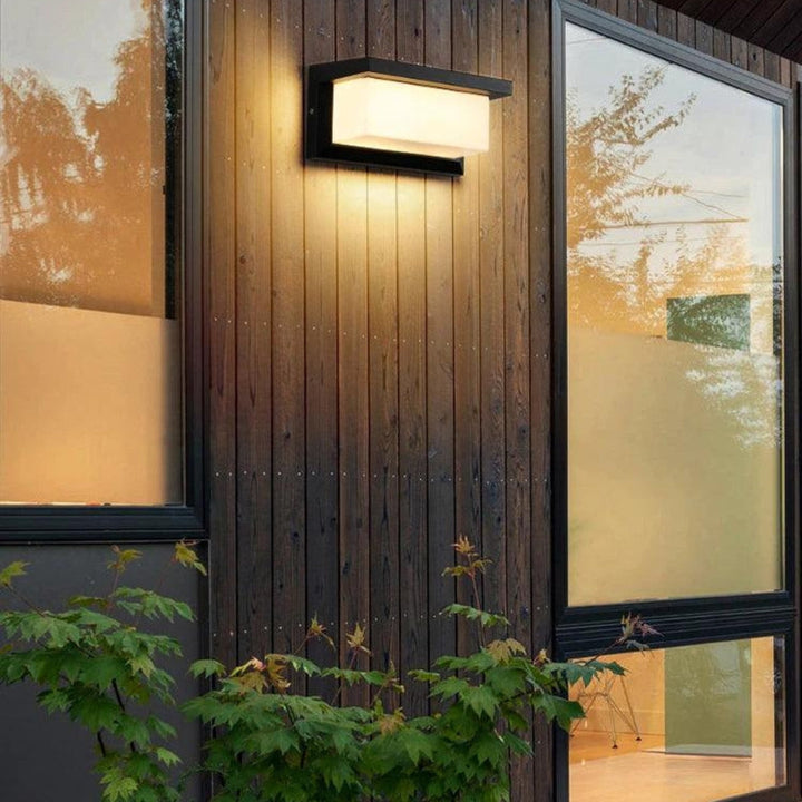 Vegglampe | Automatisk bevegelsessensor | Værbestandig for innganger og terrasser