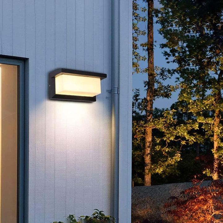 Vegglampe | Automatisk bevegelsessensor | Værbestandig for innganger og terrasser