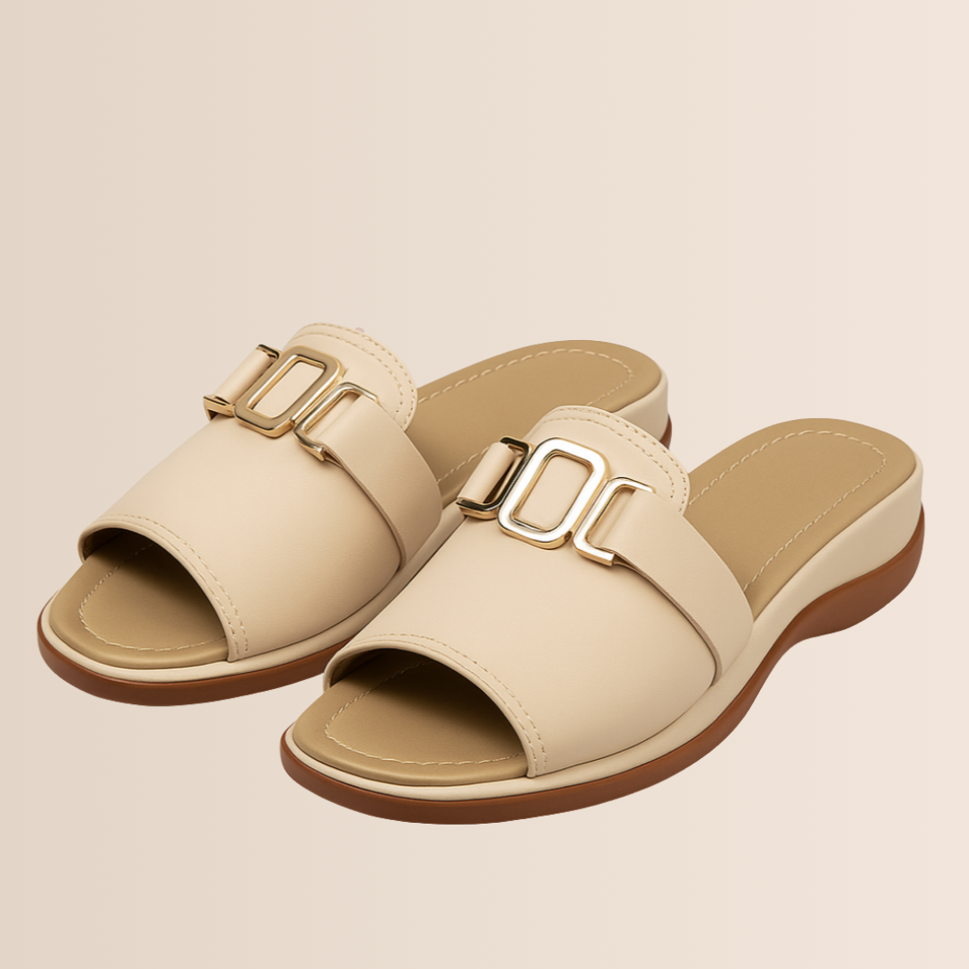 Kvinne Sommer Wedge Heel Slippers